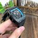 Copy Richard Mille Rm 055 Black With Blue Inner Bezel Transparent Rubber Strap Watch (2)_th.jpg